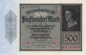 500 Mark 1922 ro.70 E